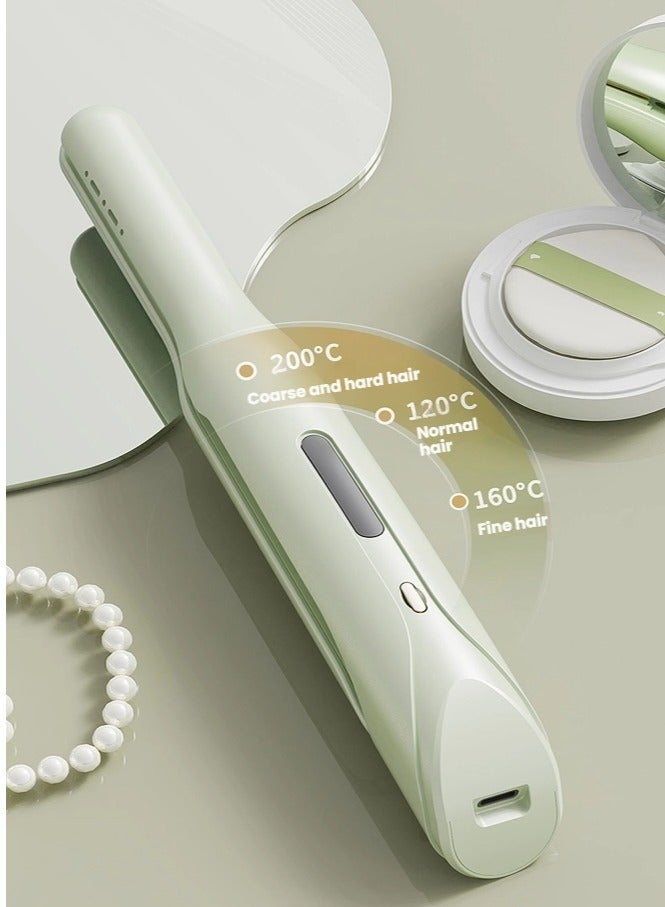 Splint Curly Hair Straight Dual Purpose Short Hair Curling Iron Charging Portable Long-lasting Styling Negative Ion - Image 4