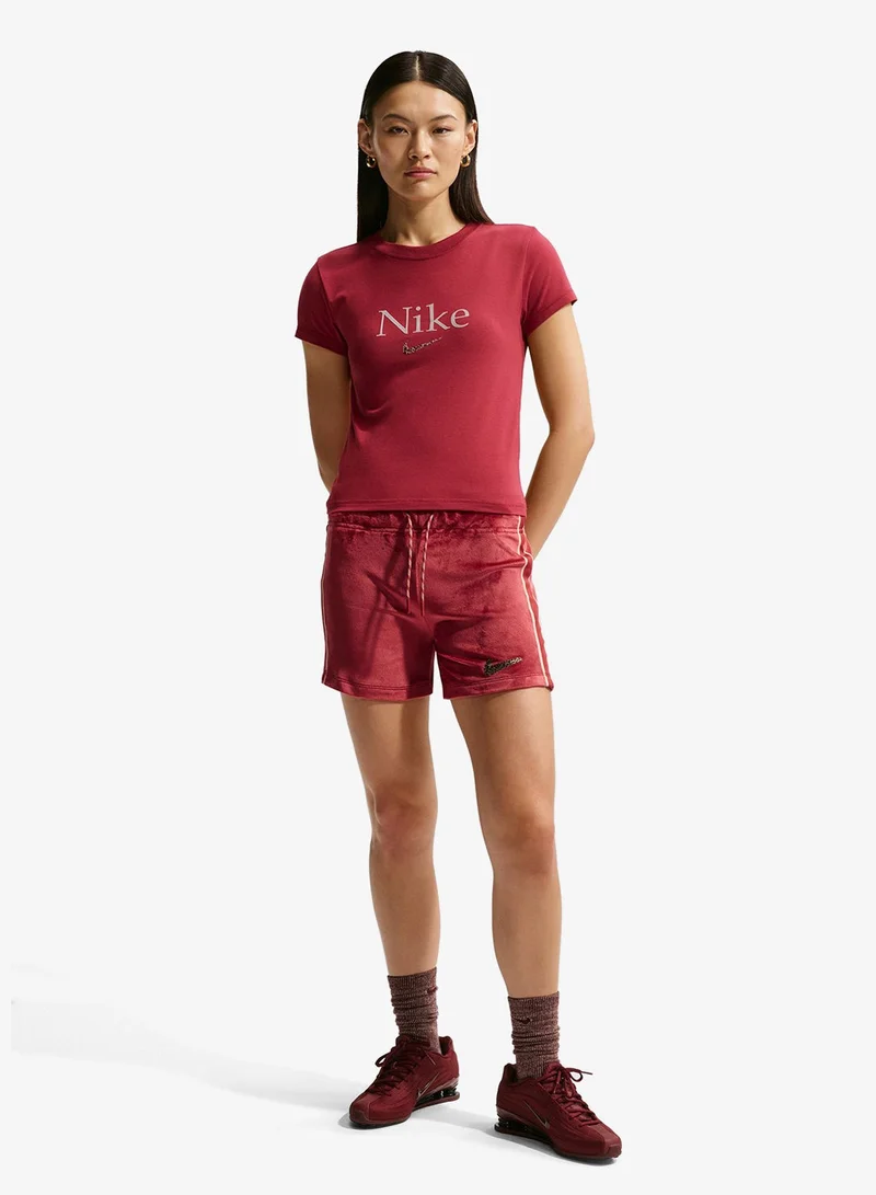 Nike TEAM CRIMSON Nsw Trend Modern Cropped Top for Women | Best Price UAE