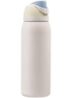 Freesip Insulated Stainless Steel Water Bottle With Straw For Sports And Travel, Bpa-Free, 40Oz, Iced Breeze