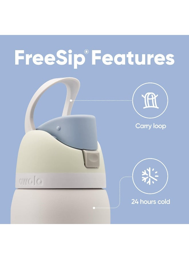Owala - Freesip Insulated Stainless Steel Water Bottle With Straw For Sports And Travel, Bpa-Free, 40Oz, Iced Breeze - Image 1