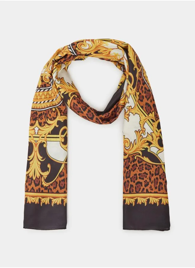 ستايلي Styli All-Over Print Square Scarf