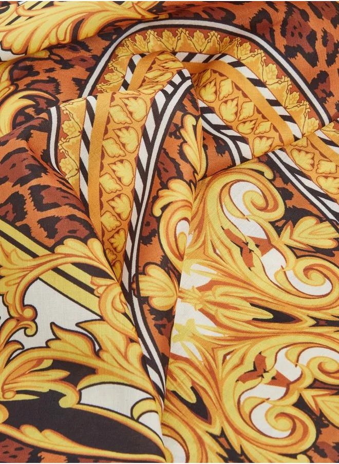 ستايلي Styli All-Over Print Square Scarf