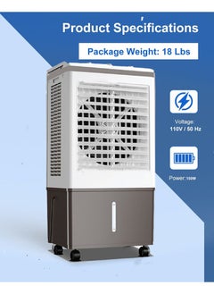 Cady One Desert air cooler with a large 45 liter water tank and a power of 150 watts  - Image 5