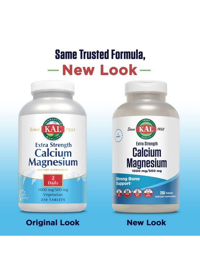 KAL Extra Strength Calcium Magnesium Tablets, 250 Count - Image 3