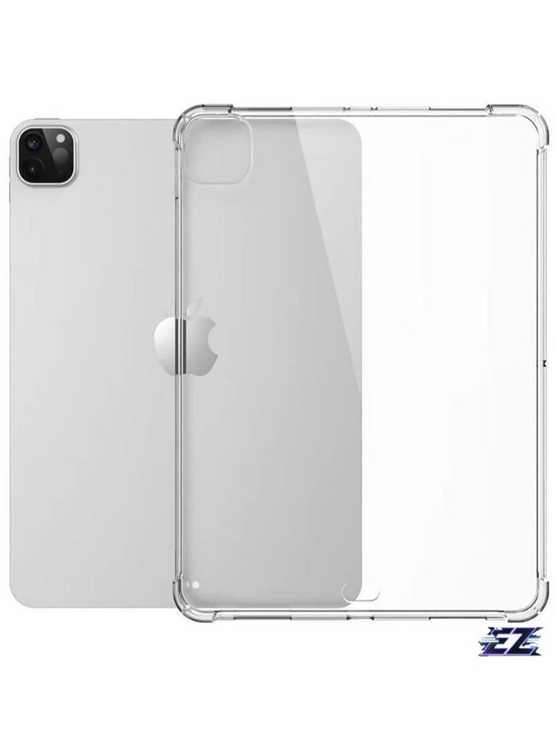 راكسوم جراب لجهاز iPad Air 13" 2024 - غطاء واقٍ خفيف الوزن وناعم من مادة TPU، وظهر مضاد للخدش ومقاوم للصدمات لجهاز iPad Pro 13 بوصة (شفاف) - Image 1