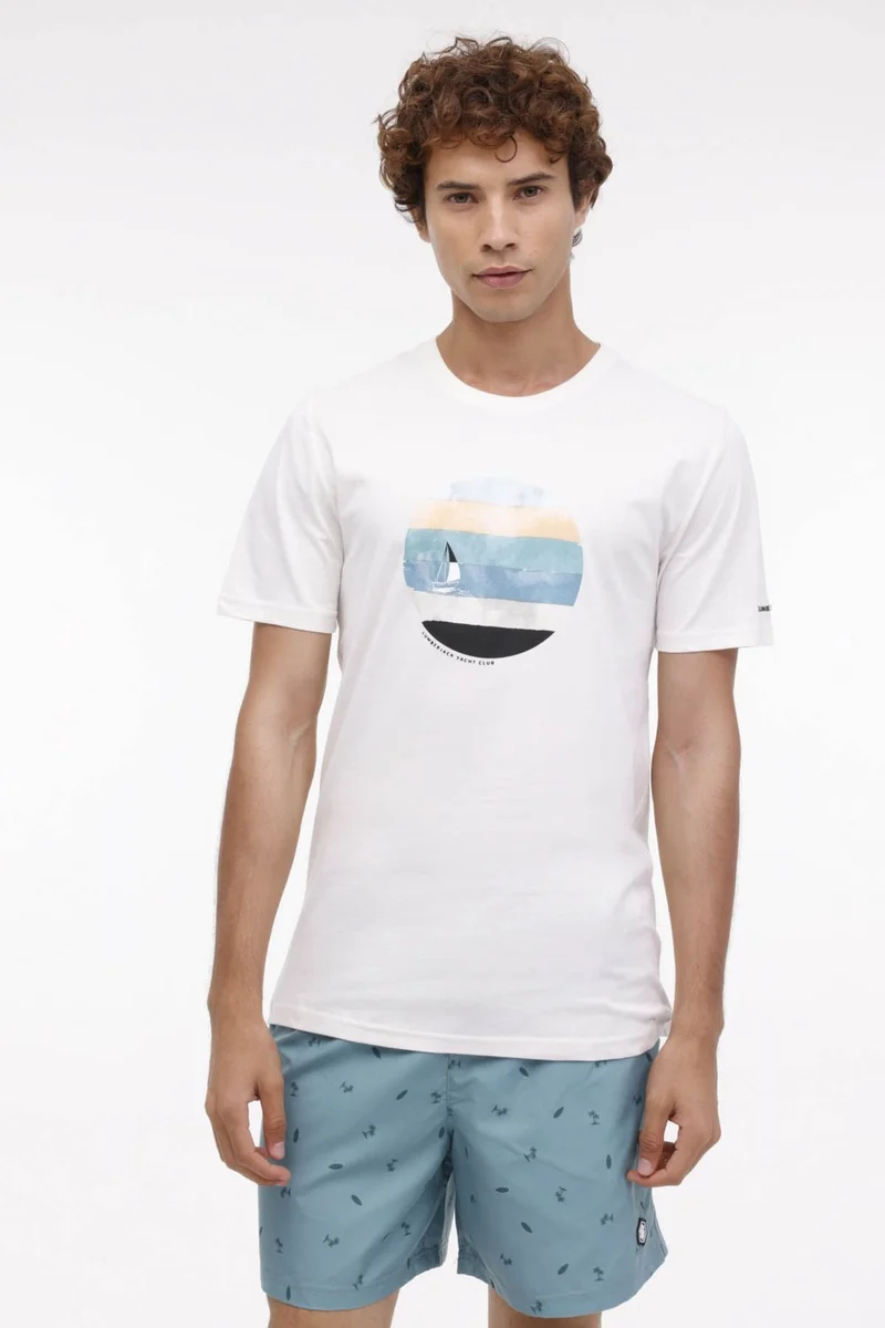 LUMBERJACK Ecru Men's T-Shirt A102006098