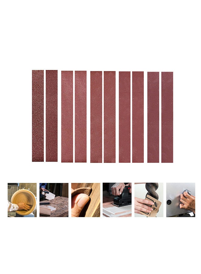 30*380mm Sanding Belts (1.18x14.96 inch) 10Pcs Belts (60/60/80/120/240/320/400/600/800/1000 Grits, One for Each Type) for Home Use Mini Belt Sander  - Image 4