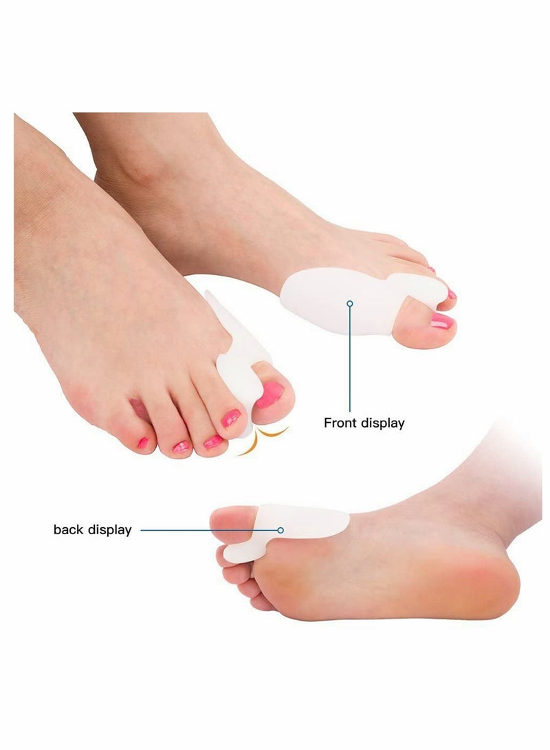 Bunion Corrector and Toe Straightener 2Pcs Silicone Toe Separators BPA Free One Size Bunion Pads Support - Image 5