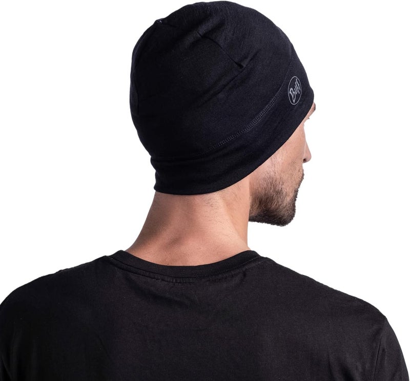 Buff Unisex Solid Heavyweight Merino Wool Hat - Black - Image 4