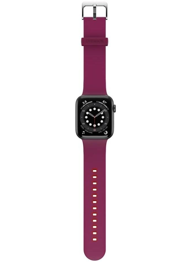 Generic - More Plus Apple Watch Silicone Strap - Burgundy, 22mm - Image 1