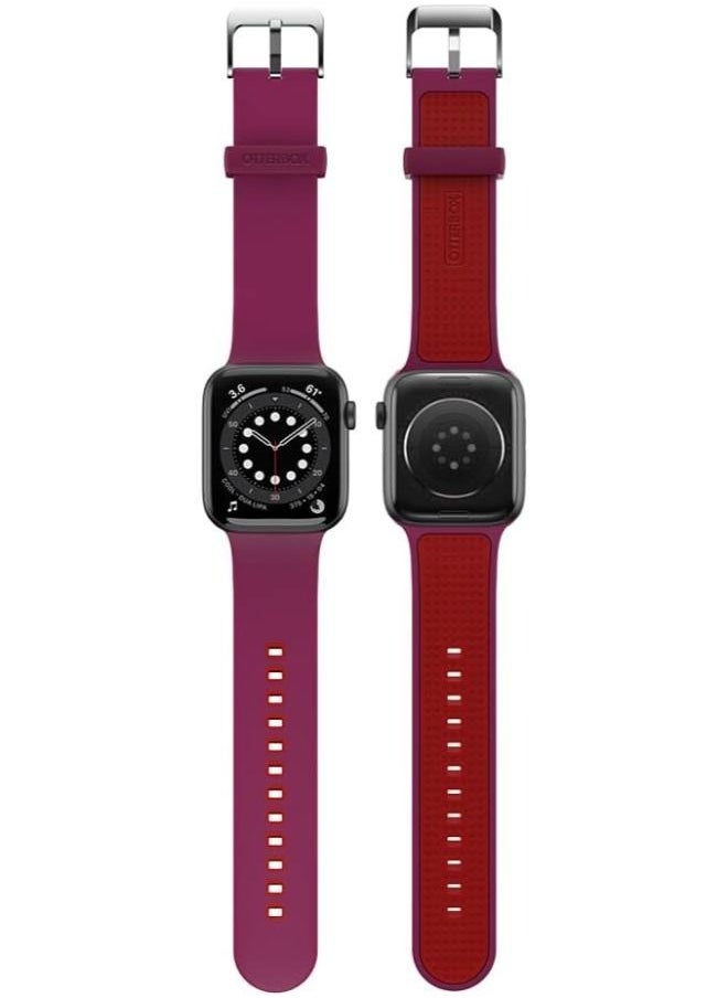 Generic - More Plus Apple Watch Silicone Strap - Burgundy, 22mm - Image 1