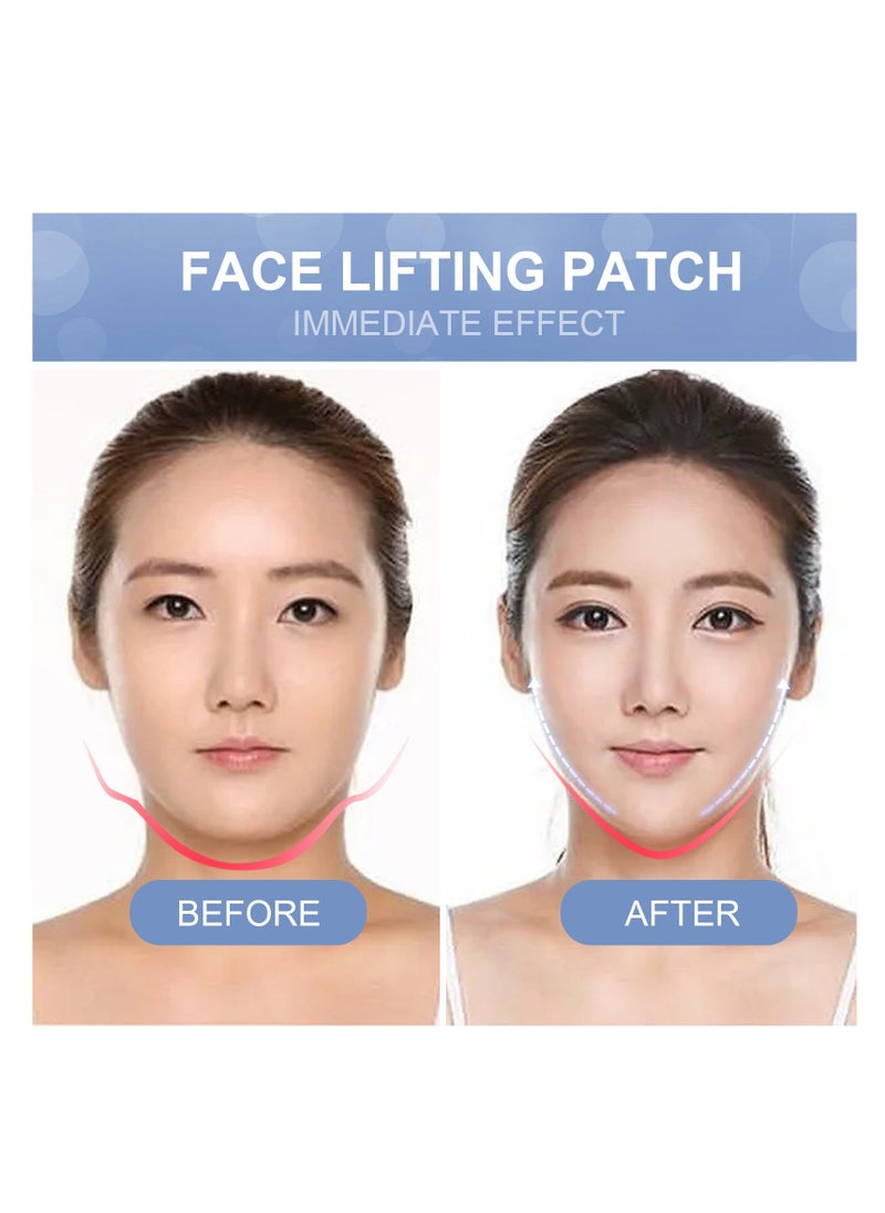 EELHOE 40 pcs Face Tape Face Lift Tape Face Tape Lifting Invisible Instant Face Lift Tapes and Bands for Jowls Secret Makeup Tape for Double Chin Face Lifting Sticker for Saggy Skin - Image 5