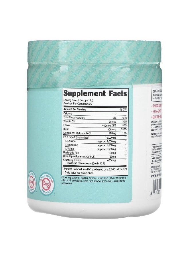 Nutricost Nutricost, Women, BCAA With Hyaluronic Acid, Folate, Biotin, & Calcium , Watermelon, 10.2 oz (288 g)  - Image 2