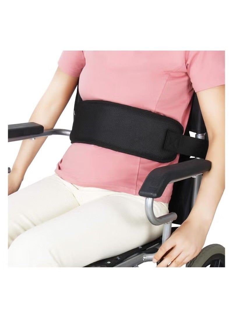 Wheelchair Seat Belt Adjustable Medical Wheelchair Safety Harness for Patient Caring, Cushion Harness Straps with Easy Release Buckle - Image 1