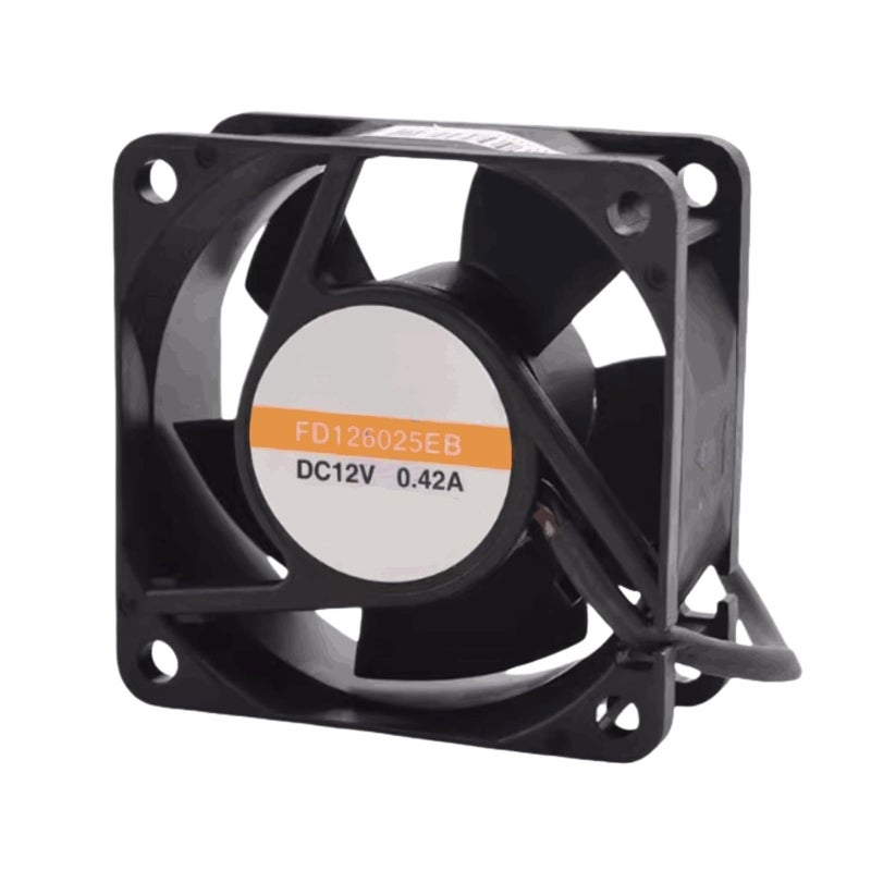 DC12V 0 42A 6025 6cm Two Wire Cooling Fan 5V 12V Adjustable Speed Silent - Image 2