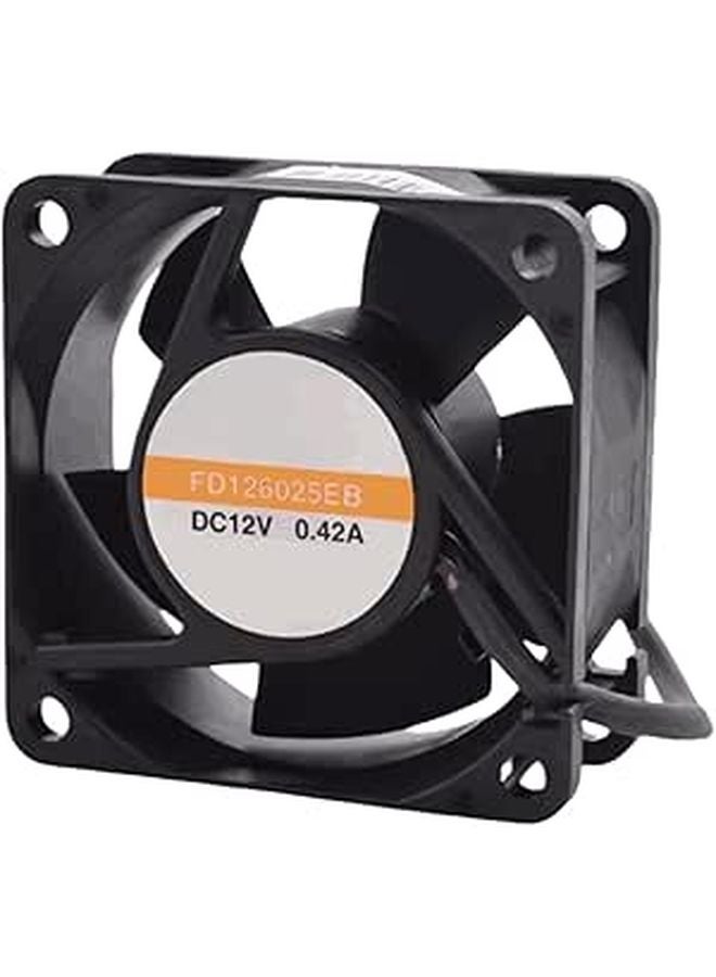 DC12V 0 42A 6025 6cm Two Wire Cooling Fan 5V 12V Adjustable Speed Silent - Image 1
