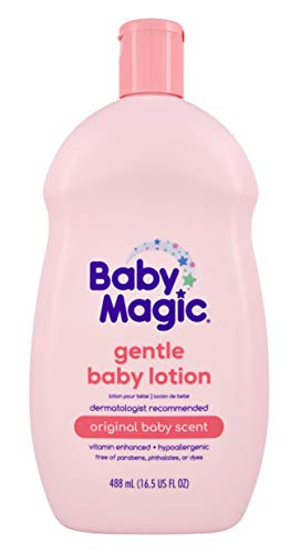 Baby Magic Baby Magic Gentle Baby Lotion, Vitamins & Aloe, Free of Parabens, Phthalates, Sulfates and Dyes, Camellia Oil & Marshmallow Root Original Scent, 16.5 Fl Oz