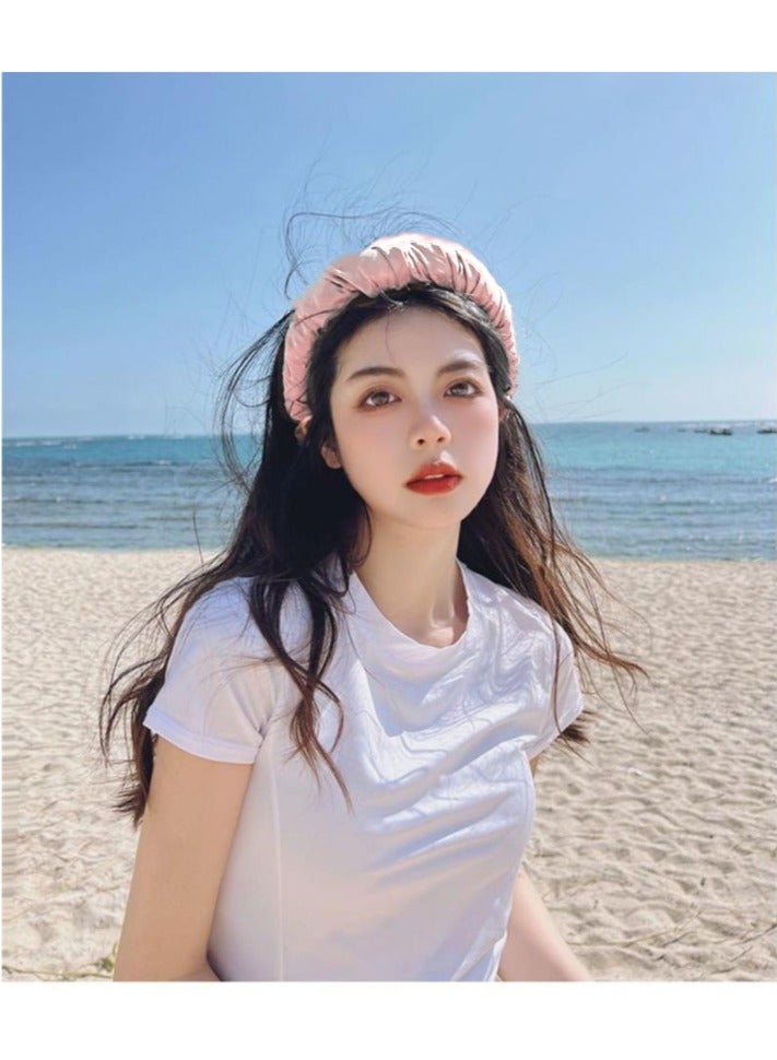 Anna Outdoor Cycling UV Protection Wide Brim Hat with Headband - Versatile Sunshade, Breathable Sports Hair Accessory - Image 3