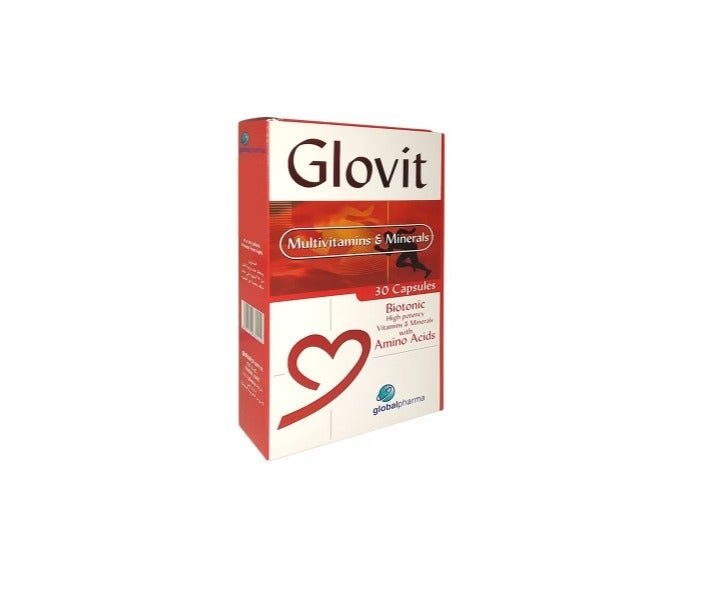 GLOBALPHARMA GLOVIT MULTIVITAMIN&MINERALS 30 CAPS - Image 2