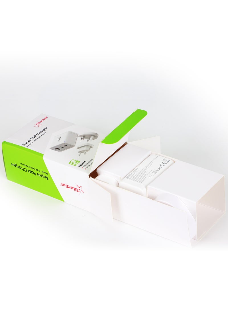 StarSat Fast Charger High-Power, Multi-Output Charging Solution for Smartphones, Tablets, and More - Efficient, Versatile, and Travel-Friendly Design with Fast Charging Technology  - Image 5