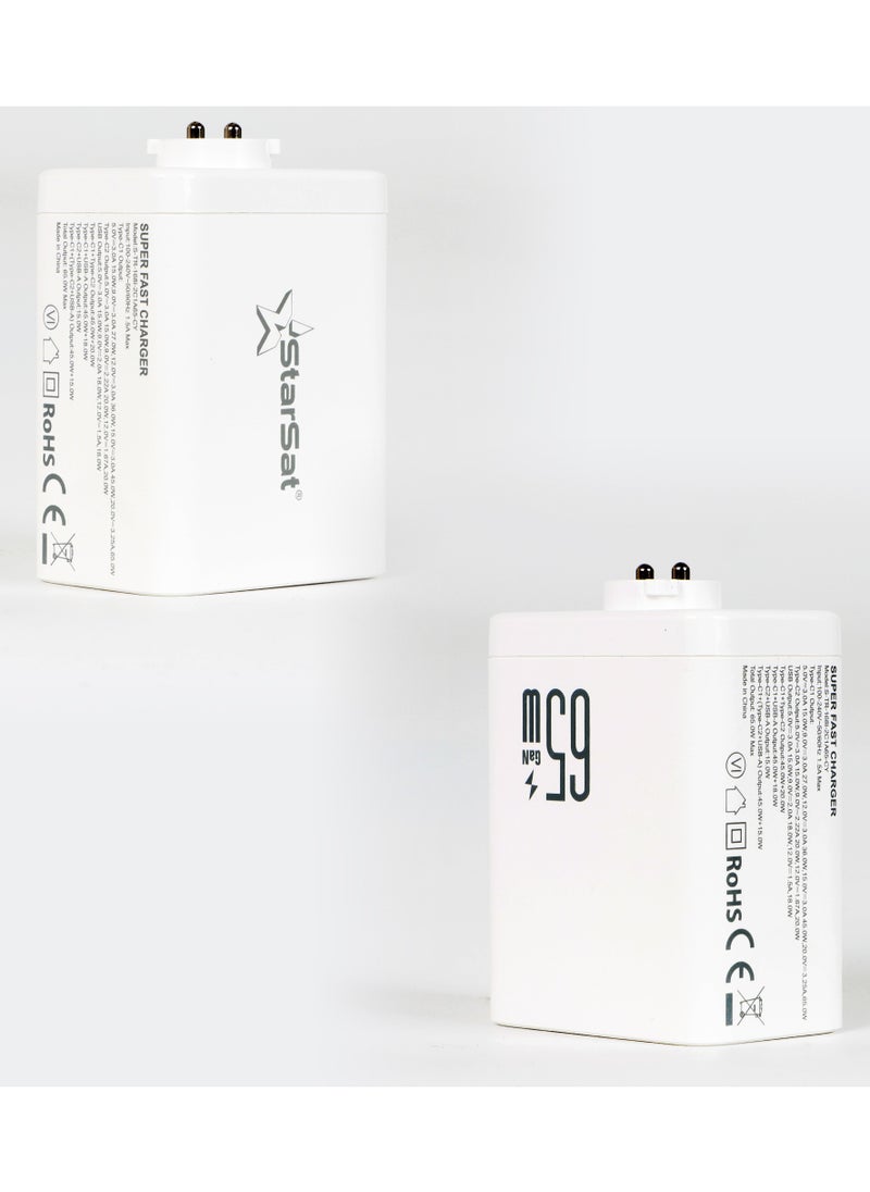 StarSat Fast Charger High-Power, Multi-Output Charging Solution for Smartphones, Tablets, and More - Efficient, Versatile, and Travel-Friendly Design with Fast Charging Technology  - Image 2