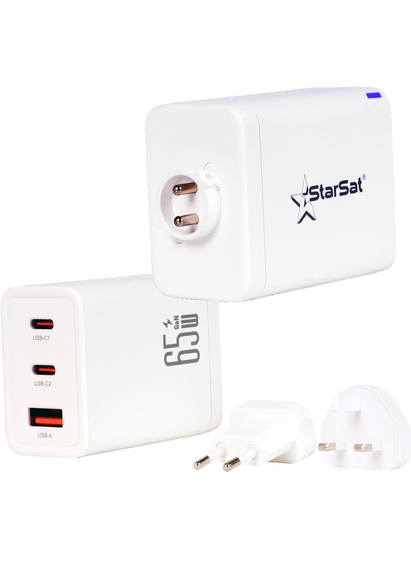 StarSat - Fast Charger High-Power, Multi-Output Charging Solution for Smartphones, Tablets, and More - Efficient, Versatile, and Travel-Friendly Design with Fast Charging Technology - Image 1