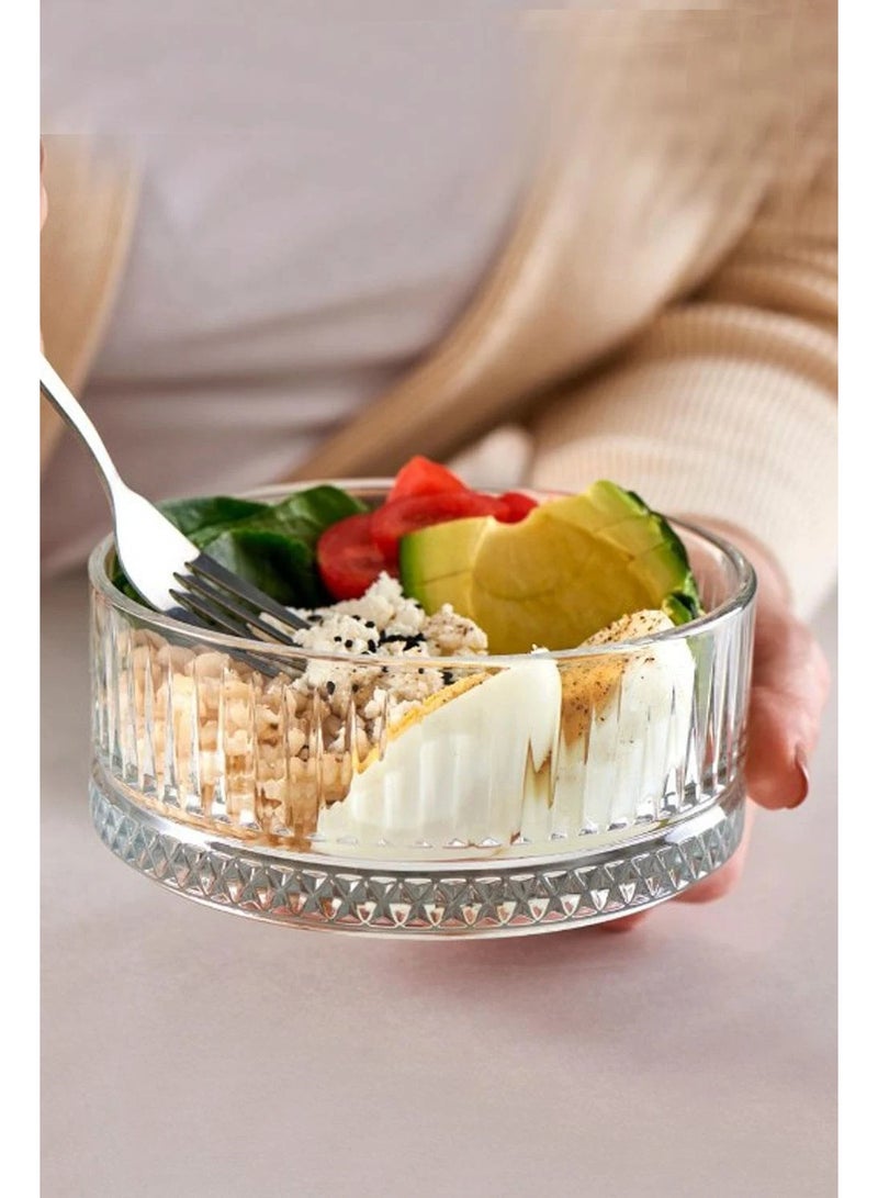 Paşabahçe وعاء باساباهشي إليسيا 510 مل – مجموعة أوعية زجاجية فاخرة من قطعتين - Image 1