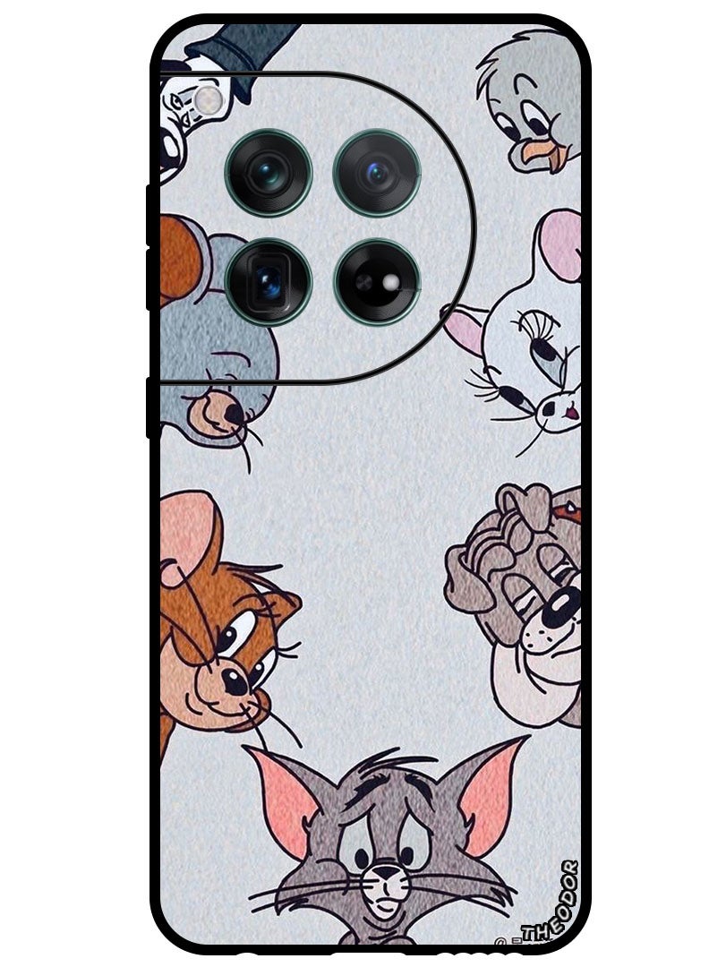 Theodor Protective Case Anti Scratch Shock Proof Bumper Cover For OnePlus 12 Tome Jerry series - Image 1