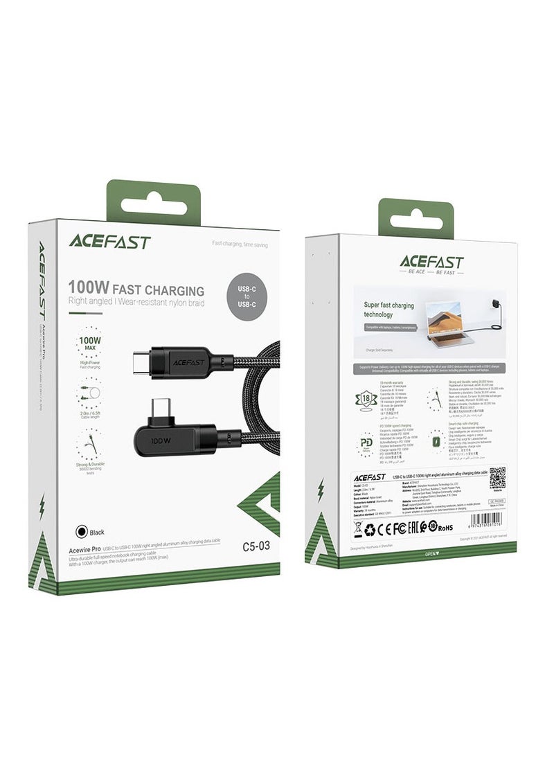ACEFAST - Charging Data Cable C5-03 USB-C to USB-C 100W - Image 1
