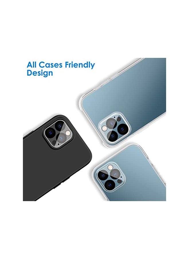 Jetech - Camera Lens Protector for iPhone 12 Pro 6.1-Inch, 9H Tempered Glass, HD Clear, Anti-Scratch, Case Friendly, Does Not Affect Night Shots, 3-Pack - Image 1