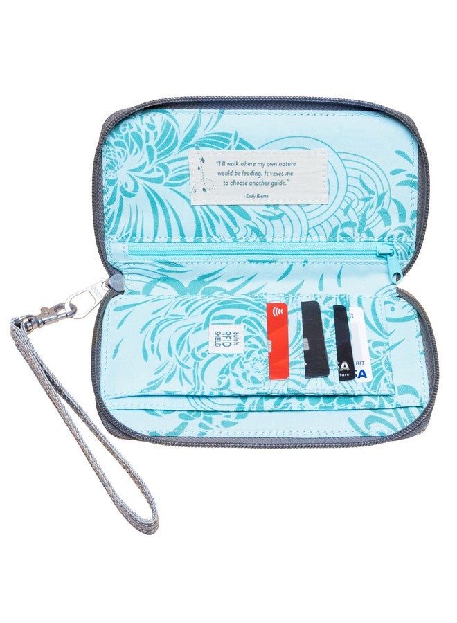 HAIKU Intrepid Wristlet, Clutch Wallet, Zip Around RFID-Blocking Credit Card and ID Holder, Hand Purse, Gray Poplar - Image 4