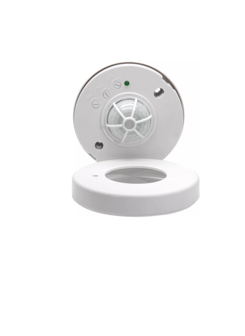 Motion Sensor Switch, AC 220V-240V 360 Degree Indoor IP20 Security PIR Infrared Movement Detector Max 12m 3-2000LUX Energy-Saving Automatic Lighting Switch.