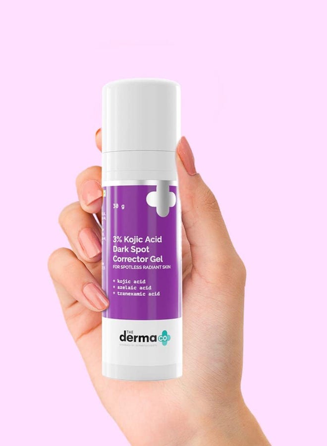THE derma Co جل تصحيح البقع الداكنة من ديرما كو 3% حمض كوجيك لبشرة خالية من العيوب ومشرقة - 30 جرام - Image 2