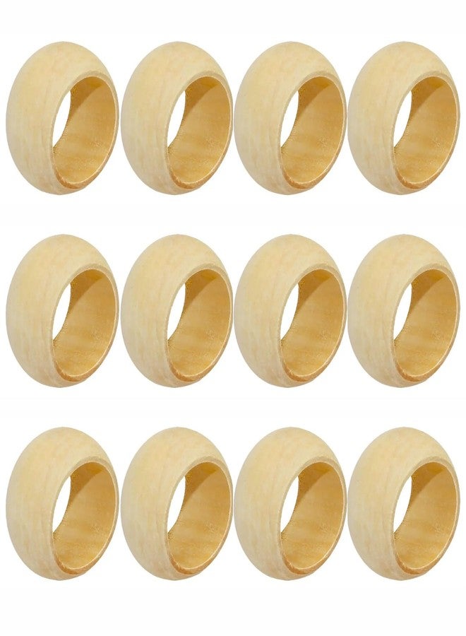 SHAFA IMPEX Classic Handmade Napkin Rings Set, Dining Table Holders for Everyday, Holiday, Christmas, Thanksgiving, Farmhouse Decor (Cream, Set of 12) - Image 1
