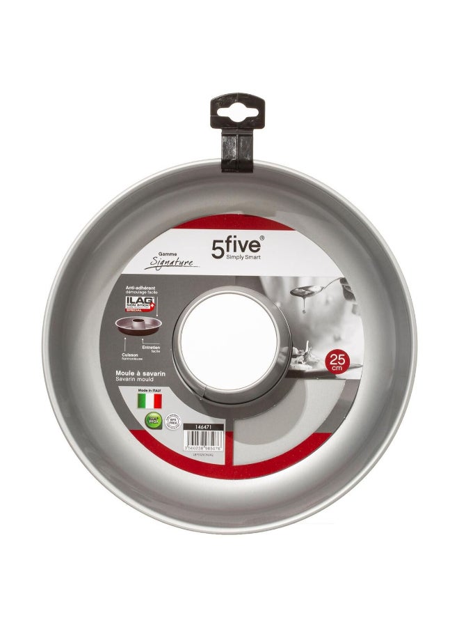 Five Simply Smart Signature Round Non-Stick Metal Savarin Dish Black and Silver 25cm 146471 - Image 2