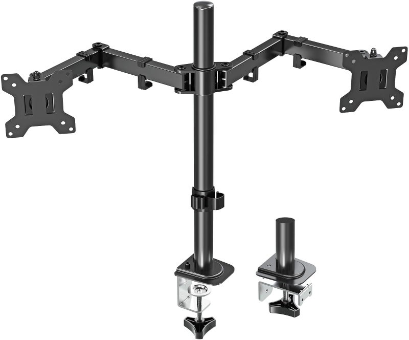 MOUNT PRO Dual Monitor Mount Fits 13-32 Inch/17.6lbs LCD Screen, Computer Monitor Desk Mount, Articulating Monitor Arm, Height Adjustable Display Stand for 2 Monitors, VESA Mount 75x75/100x100mm - Image 1