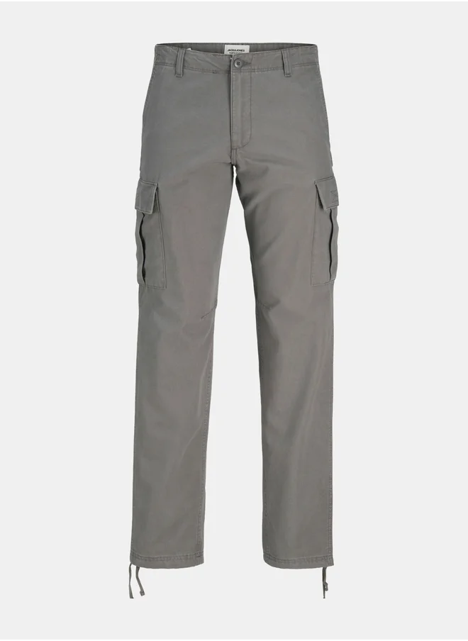 JACK & JONES Solid Relaxed Fit Cargo Pants