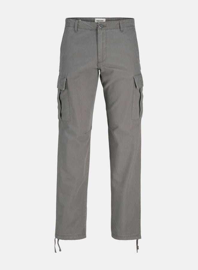 JACK & JONES Solid Relaxed Fit Cargo Pants - Image 1