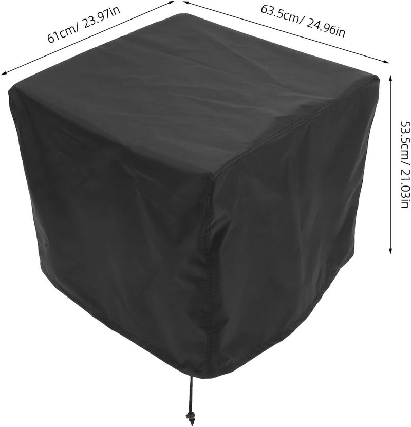 Portable Generator Cover Waterproof Dustproof Heavy Duty 420d Fabric 25x24x21 Inch Protective Hood for Outdoor Running Generators Storage - Image 2