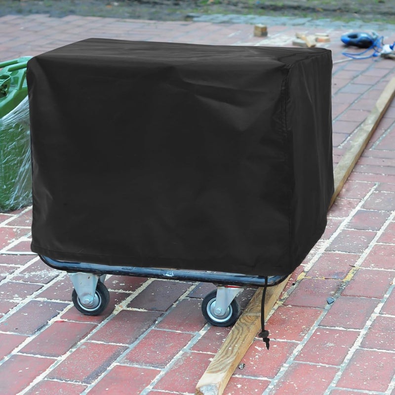 Portable Generator Cover Waterproof Dustproof Heavy Duty 420d Fabric 25x24x21 Inch Protective Hood for Outdoor Running Generators Storage - Image 5
