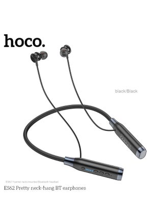 Black ES62 Yumei Neckband Bluetooth Earphones
