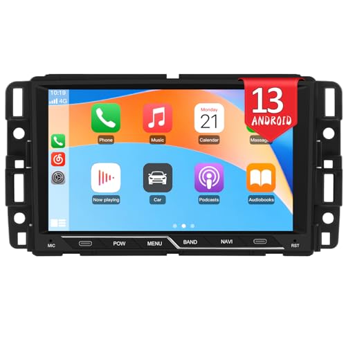 AWESAFE 8" Touch Screen Car Radio for Chevy Silverado Tahoe GMC Sierra 2007-2013, Android Head Unit Silverado 1500 2500 3500 Radio with CarPlay Android Auto AM/FM Bluetooth GPS Navigation - Image 1
