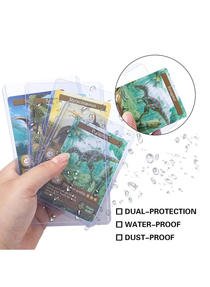 Fanski 100PCS Card Sleeves Hard Plastic for Baseball Protective Holder Trading Cards,Sports Cards 3 x 4 Inch Clear  - Image 3