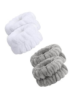 2 Pairs Wrist Spa Washband Wrist Washband Microfiber Wrist Towels for Washing Face