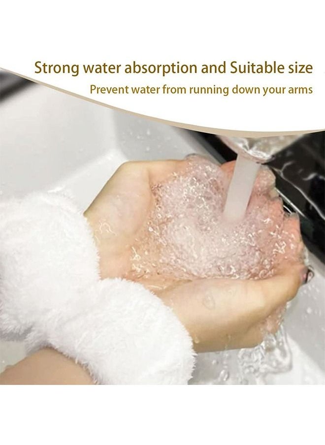 Generic - 2 Pairs Wrist Spa Washband Wrist Washband Microfiber Wrist Towels for Washing Face - Image 1