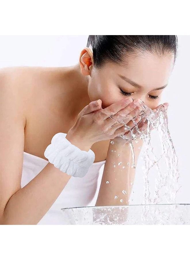 Generic - 2 Pairs Wrist Spa Washband Wrist Washband Microfiber Wrist Towels for Washing Face - Image 1