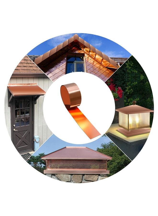 Copper Sheet Coil High Purity Pure Copper Copper Metal Sheet Foil Sheet Suitable for a variety of house repairs and DIY projects(0.2*100*1000) - Image 5