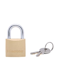 Master Lock 4-Pin Anti-Theft Solid Brass Body Padlock Gold and Silver 30 mm CAD30/1901D 