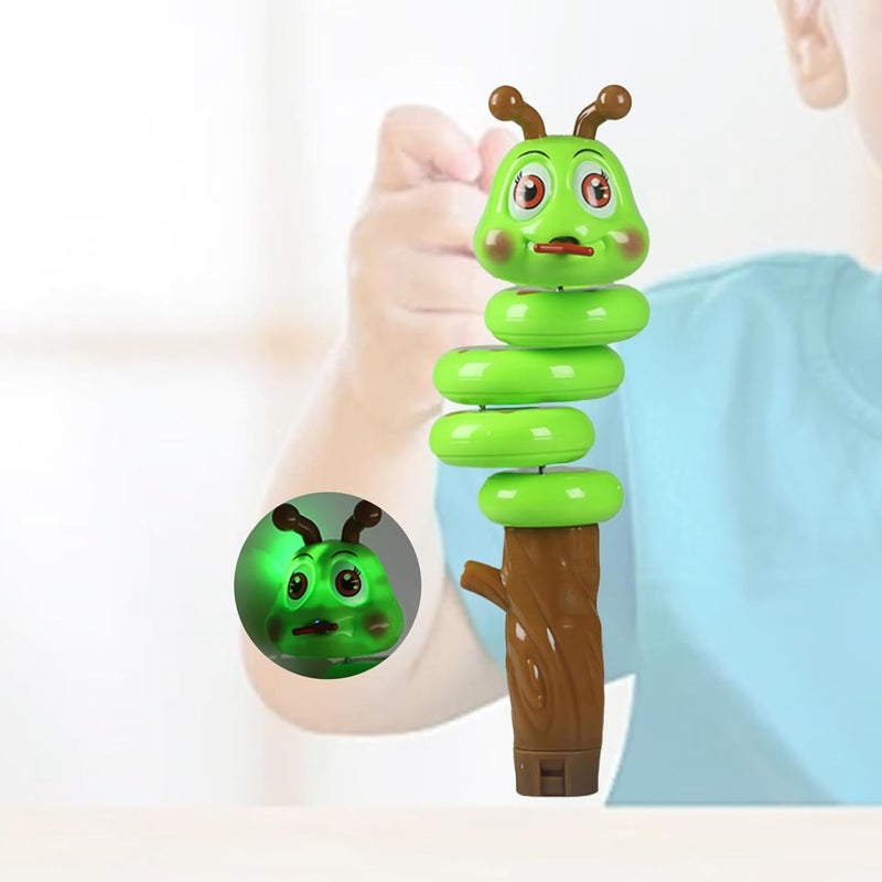 Hand Held Snake Shape Whistle Toy Toy Musical Instrument Sound Toy for Presents, Green - Image 4