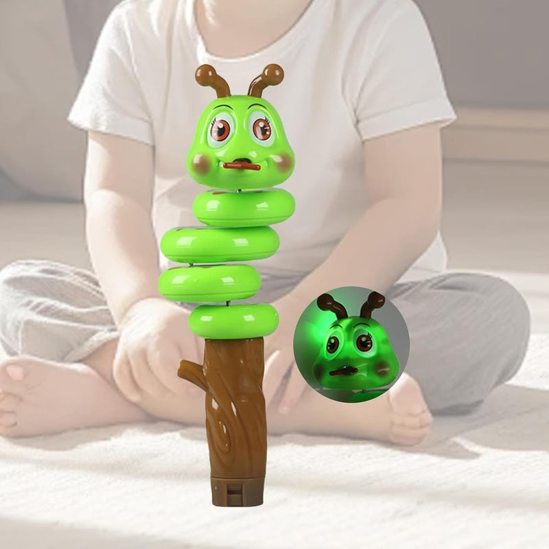 Hand Held Snake Shape Whistle Toy Toy Musical Instrument Sound Toy for Presents, Green - Image 5